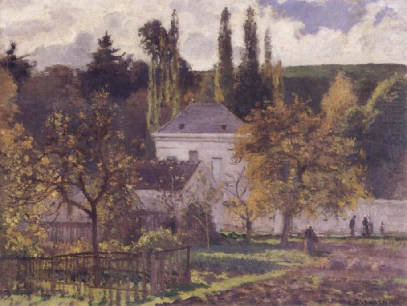 Villa at L-Hermitage,Pontoise, Camille Pissarro